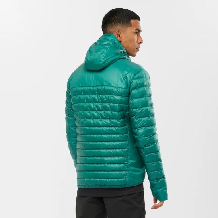 Salomon Outline Down Men's Insulated Jackets Green | CA 9P13